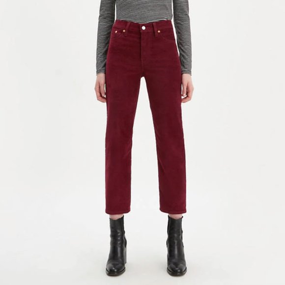 Levi's Denim - Levi's Red Wedgie Straight Corduroy Pants Sz 27